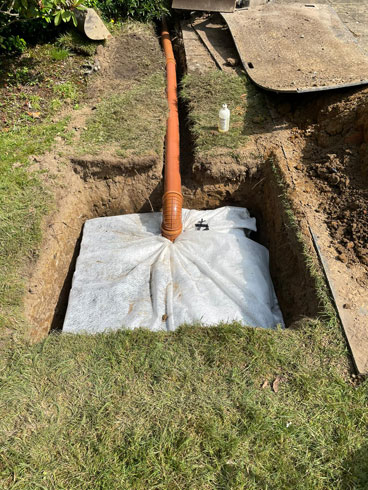 Soakaway Installation Haslemere Surrey - blocked drains treatment plants installation soakaways cctv Petersfield Winchester Alton